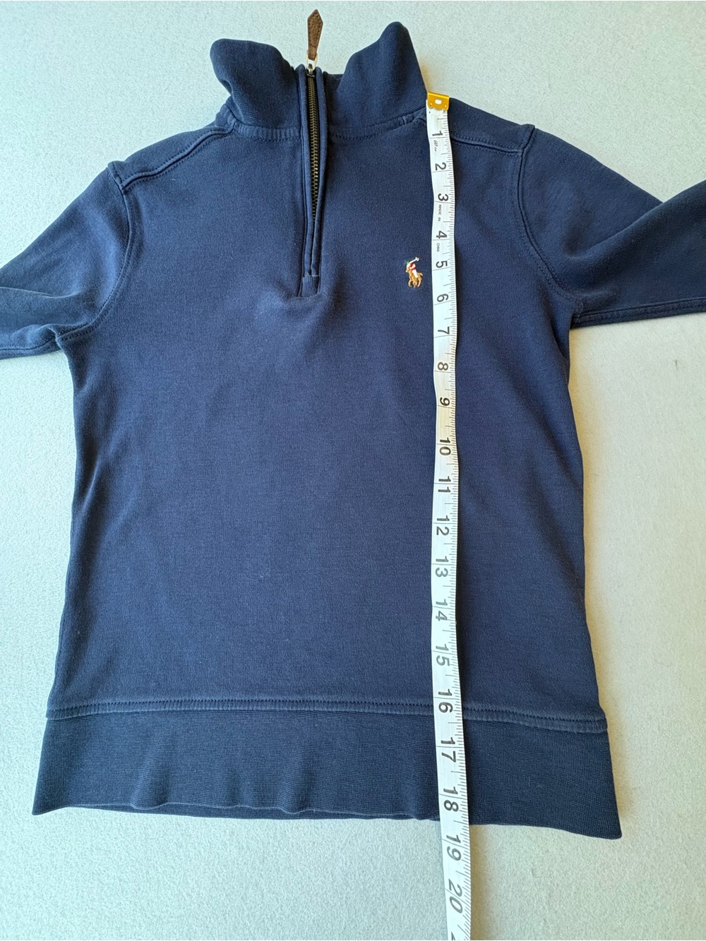 Polo Ralph Lauren Cotton
Interlock Quarter-Zip Pullover
Boys sz 8 preppy - Picture 7 of 8